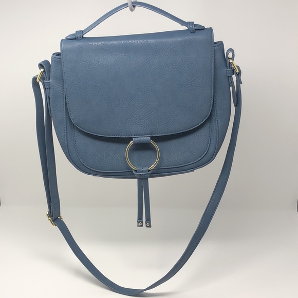 Satchel Purse Blue Grey +NEW+ - Picture 2 of 7